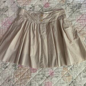 Pleated Mini Skirt